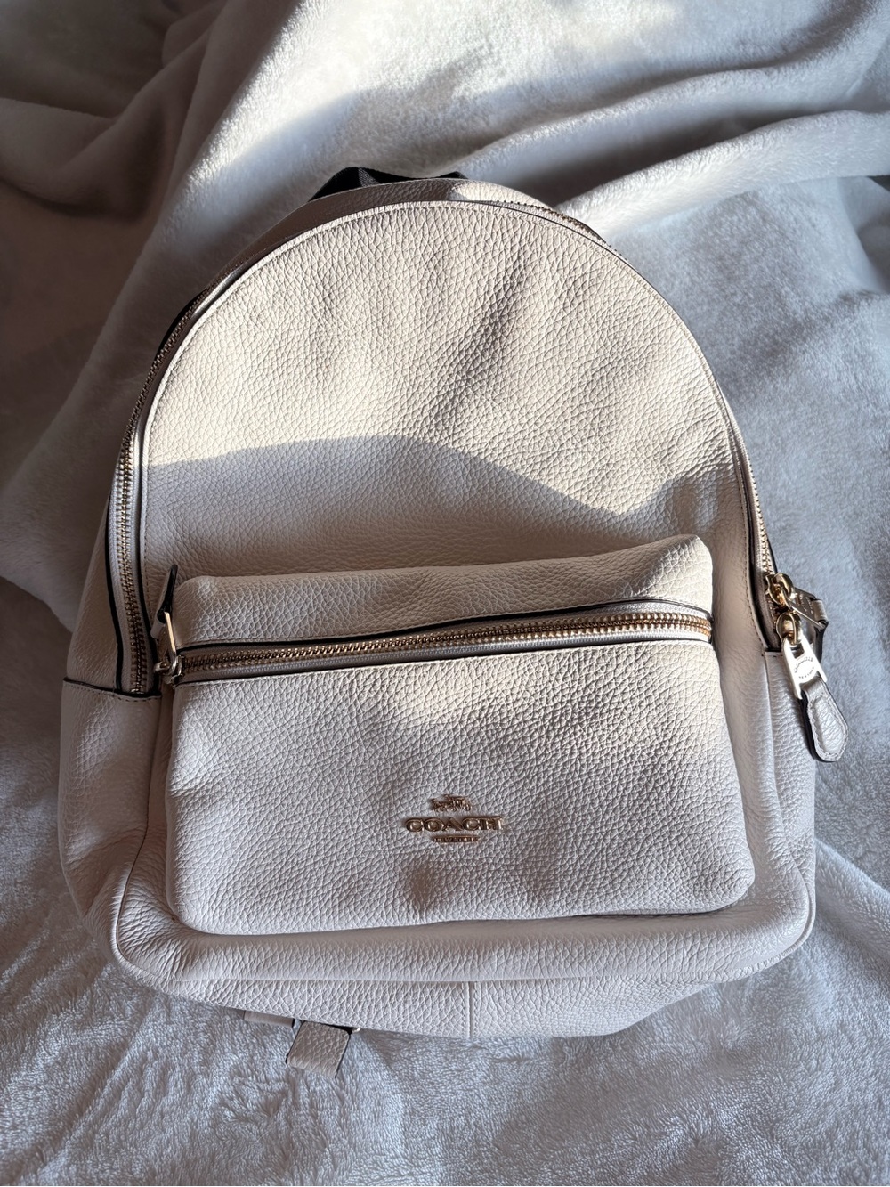 Coach Charlie Pebbled Leather Mini Backpack